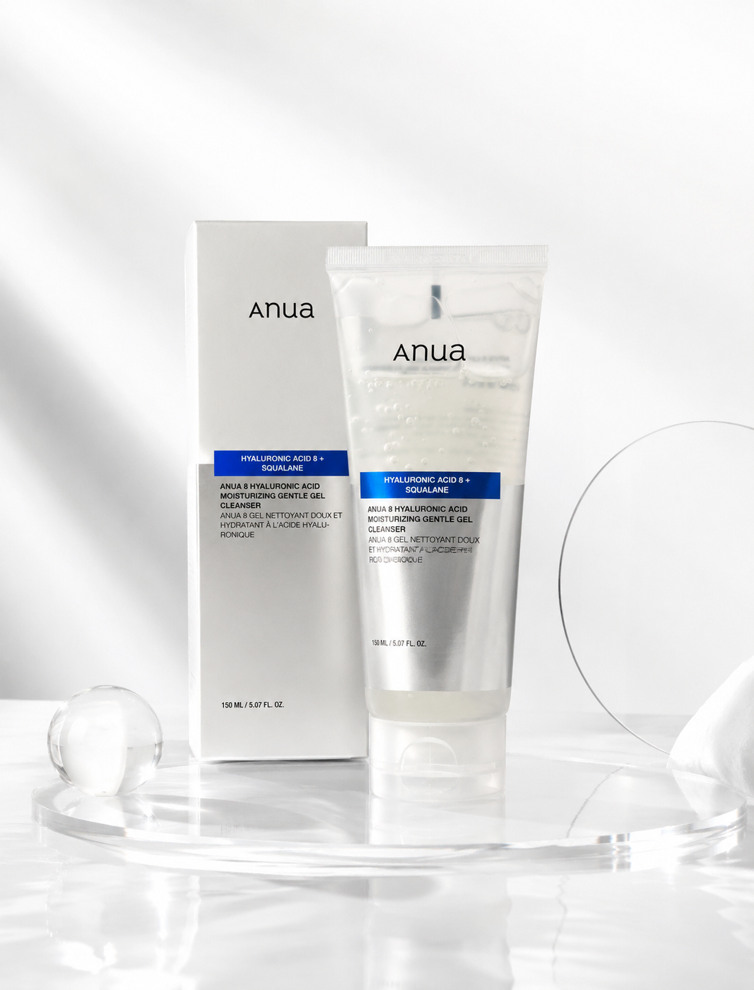 ANUA 8 HYALURONIC ACID MOISTURIZING GENTLE GEL CLEANSER
